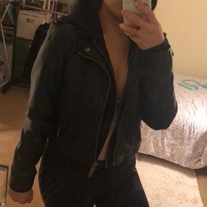 Faux leather jacket from urban outfitters